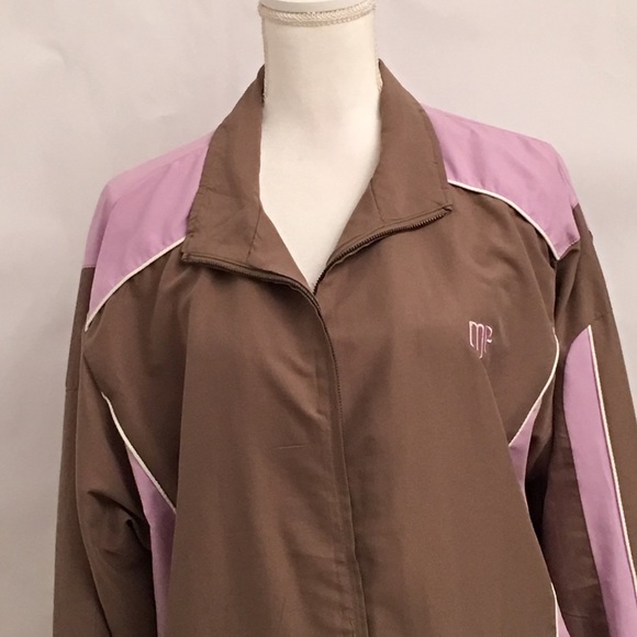 COPY - Mountain Fog Zip up jacket size L Taupe & Lavender - Picture 2 of 8